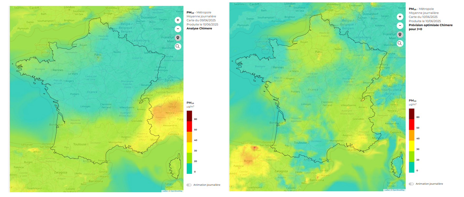 Analyse et Prévision 09 et 10 Juin 2025