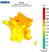 Prevision ozone 27 mai 2026